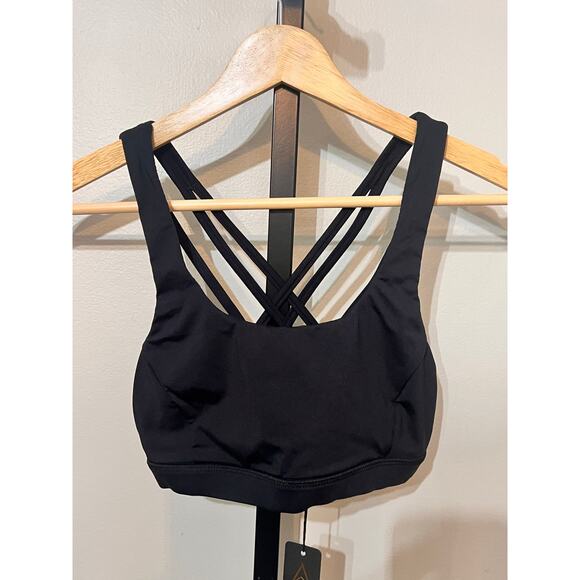 L'Etoile Sport Sleeveless Strappy Cross Back Sports Bra Black Womens Size XS NWT - Picture 4 of 8
